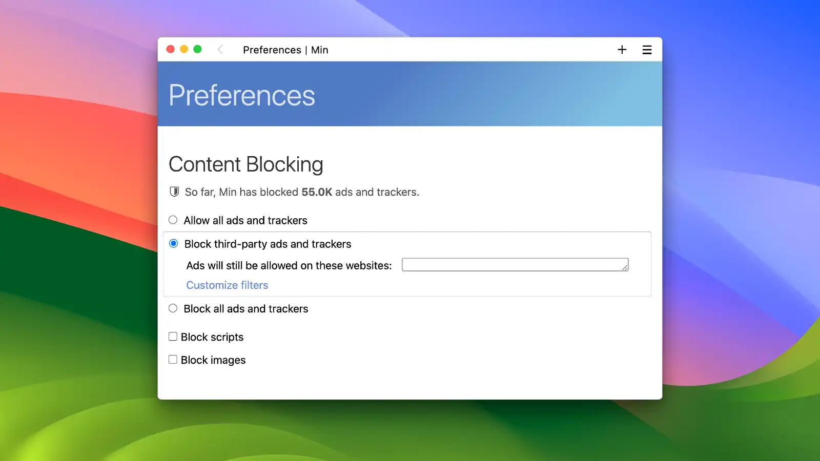 Min Browser - Block ads - 01