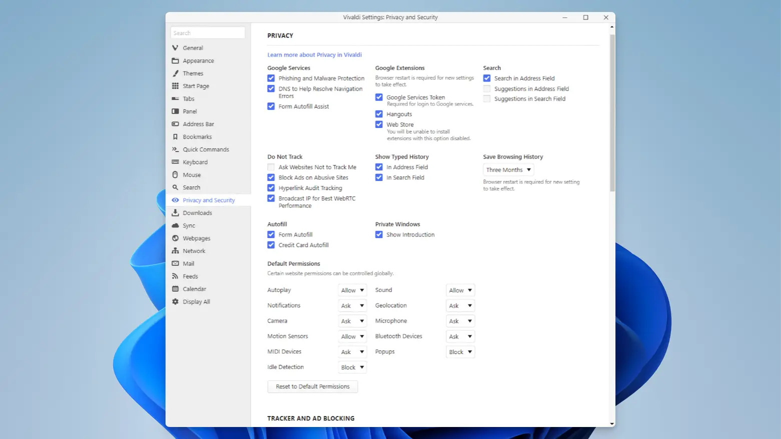 Vivaldi - Security and privacy - 03