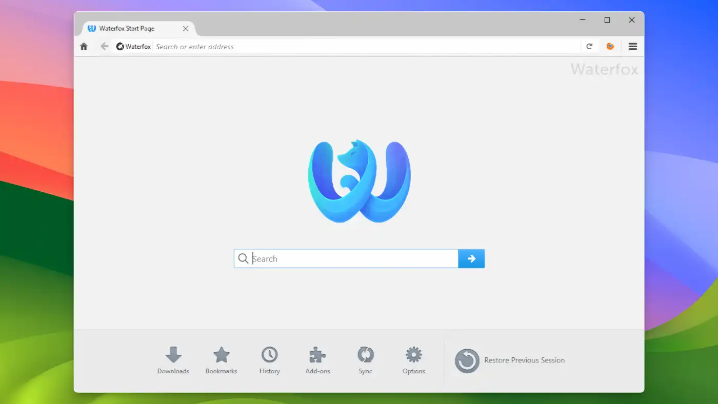Waterfox - 01